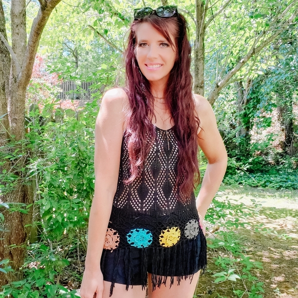 Crochet black top - Picture 3 of 3